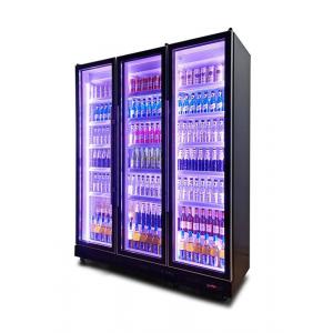 Glass Door Beer Fridge Drink Beverage Cooler And Chiller With Colorful LED