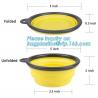 Wholesale Silicone Portable Food Grade Unbreakable Stocked Colorful Collapsible