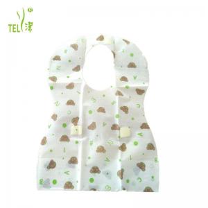 Customized Laminated Disposable Baby Bibs 1 Ply Paper PE Film