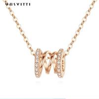 China 2.64g 40cm Birthday Diamond Studded Necklace Clavicle Waist 18k Pure Silver Pendant on sale