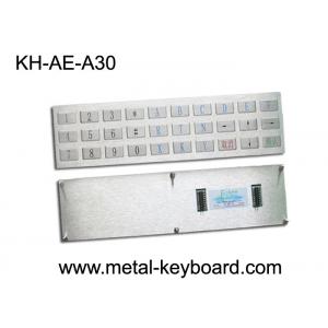 China Water proof Outdoor Kiosk Industrial Metal Keyboard with 30 Keys Anti - Rusty supplier
