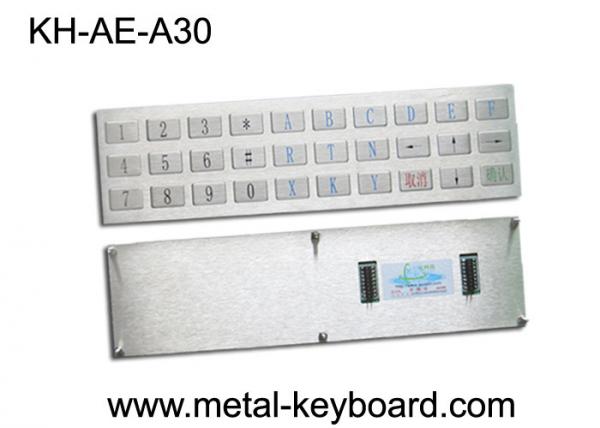 Arrosez le clavier industriel en métal de kiosque extérieur de preuve avec 30 cl