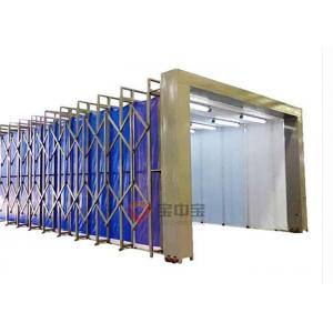 China Mobile Telescopic Folding Track Spray Booth For Mechanical Industry Equipment supplier