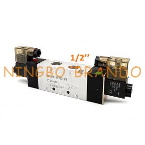 4V420-15 1/2'' Double Solenoid 5/2 Way Pneumatic Air Control Valve