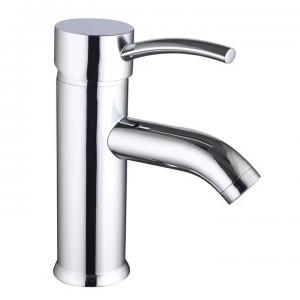 China Lavatory Vanity Sink Faucet with Plate Earthenware Cartridge and Single Handle Design supplier