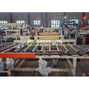 China Automatic 60x60cm PVC Coated Gypsum Ceiling Tile Making Machine with 1300mm Effective Laminating and 2-6 Million Sq.m/year Capacity wholesale