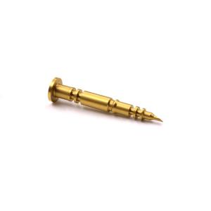 China Anodized CNC Machining Brass Parts Brass Pin OEM For Home Appliance supplier
