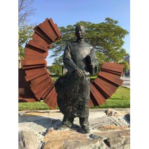 Historical Figures Metal Art Sculptures Bronze Cast Copper Material