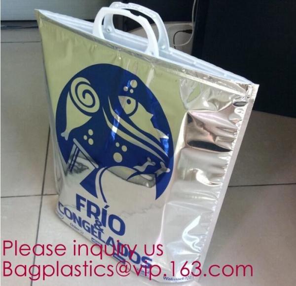 Reusable Grocery Shopping Box Zipper Top Nonwoven Aluminum Cooler Bag Thermal