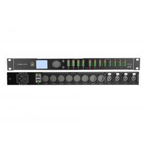 4 In 8 Out PA Speaker Management Processor AGC DSP Audio Mixer With FIR