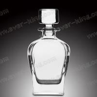 China Square Shaped empty 750ML Glass Tequila Bottles on sale