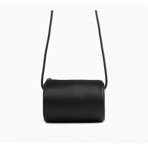 Barrel-shaped Bags Real Leather Women's Bags Vintage Cross-body Bags