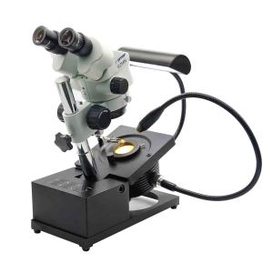 China Gemology Microscope With binocular lens 4 light illumination 7-45X R1A-15 supplier