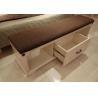 Melamine Upholstered Storage Bench / Bedroom Bench Seat With Drawers