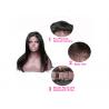 100% Brazilian Human Hair Full Lace Wigs , Natural Looking Human Hair Wigs Black