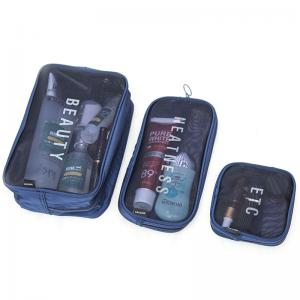 China Portable Multi-Functional See Through Men Cosmetic Travel Bag Sets supplier