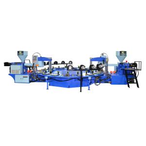 China Automatic Rotary Shoe Sole Making Machine 1 Color / 2 Color Sole Machine wholesale
