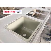 Grey Color Marine Edge Countertop High Temperature Resistant With Double Sinks