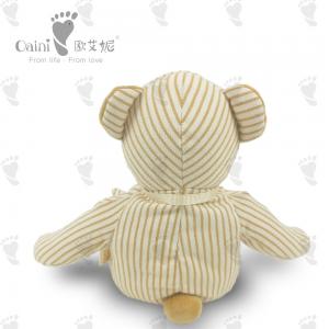 China Presents EN71 Striped Teddy Bear Plush Fairy Doll Child Friendly 37 X 42cm supplier