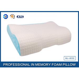 China Different Height  Wave Memory Foam Contour Pillow with Deluxe Comfort Pillow Cover supplier