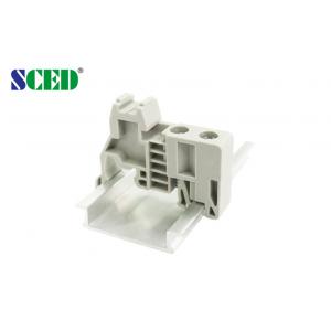 Waterproof Aluminum Steel Din Rail Terminal Blocks / Grounding Terminal Block