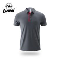 China Men Polo Sport T Shirt Embroidered Logo Business Short Sleeve on sale