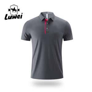 China Men Polo Sport T Shirt Embroidered Logo Business Short Sleeve supplier