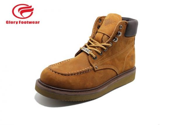 Lightweight Goodyear Welt Safety Shoes With EVA Outsole Anti-Smashing Mens