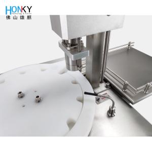 China Semi-Automatic 10ml Vial Filling Capping Machine with Ceramic Pump 25 BPM wholesale