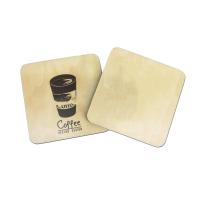 China Wood Transfer Sublimation Blank MDF Square Cork Coasters Double Sides Printable on sale