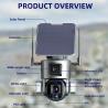 China 4K Dual Lens 4g Solar PTZ Camera Built In Siren 40M IR Solar Night Vision Camera wholesale