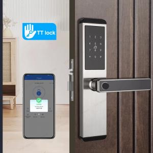 TH522 Apartment Smart Door Lock With Fingerprint Code IC Card Key TTLock Unlock