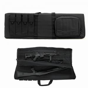 China OEM ODM Double Gun Case with 4 Magazine Holders & Padded Front Pocket supplier
