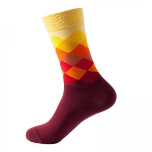 Sustainable Colorful Crew Socks Winter Cotton Custom Logo