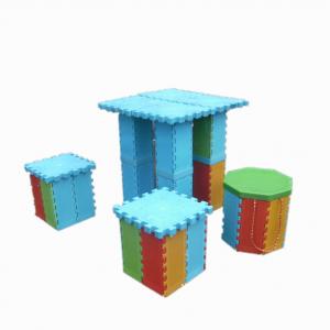 China Colorful Plastic Folding Stool With Storage Box , PP Foldable Step Stool supplier