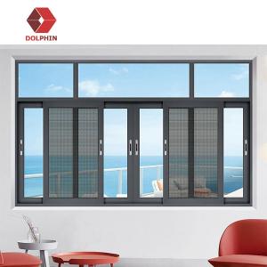 China DOLPHIN Customized Aluminum Sliding Window Impact Resistant Hurricane Windows supplier