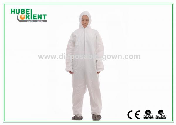 Habillement professionnel de PP/SMS/MP Chemical Resistant Coveralls écologique