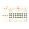 37*26mm UV LED Modulo 12-15W/cm2 115W 385nm 395nm 405nm UVA LED Diodo para máquina industrial