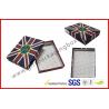 UK Flag Top and Base Handmade Wallet Apparel Gift Boxes , Customized 1200g Rigid