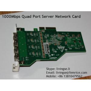 China 1000Mbps Ethernet 4 ports fiber optical network card server application Model Type 10004PF supplier
