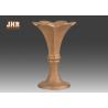 Luxurious Frosted Gold Fiberglass Planters Centerpiece Table Vases For
