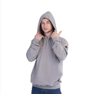 China HRC2 Arc Proof FR Pullover Hoodie Sweatshirt Gray Color NFPA 2112 supplier