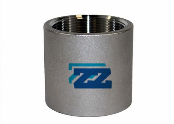 BSP Stainless Steel Threaded Coupling , 1 / 2 Inch 3000 LB Threaded Steel Pipe