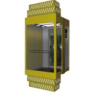 Tempered Glass Panoramic Elevator Modernization Fuji Passenger Lift