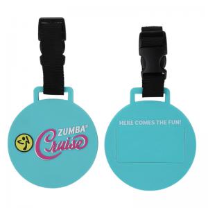 Promotional Cruise Luggage Tag Made Of Washable Soft Touch PVC Rubber Material, Non-Toxic and Odorless