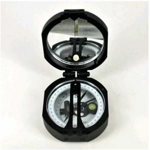 China Black Survey Instruments' Accessories Geology Metal Compass With Mirror supplier