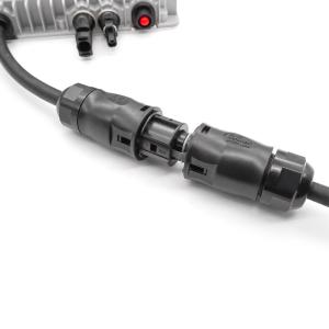 600W IP68 Waterproof 25A Rated Current DC Connector Power Plug for Solar Panel Extension Cable