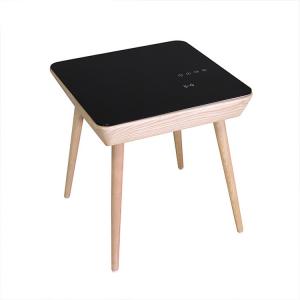 China Stainproof Multifunctional Side Table Tempered Glass Tea Table Bear 80kg supplier