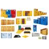 Laboratory Vertical Chemical Storage Cabinets acid dangerous storage