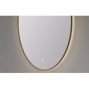 China Illuminated Silicone Strip Light Guiding Oval LED Lighted Bathroom Mirror supplier